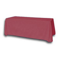 8' Blank Solid Color Polyester Table Throw - Magenta